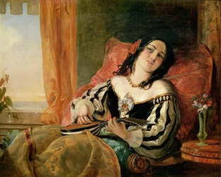 Lady Playing the Mandolin